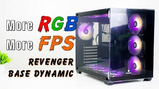 Revenger Base Dynamic Gaming Casing review  10 RGB FAN [upl. by Drandell570]