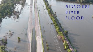 Missouri River Flood in OmahaCouncil Bluffs [upl. by Ynnaf192]