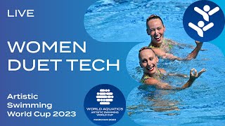 LIVE  Women Duet Technical  Artistic Swimming World Cup Markham 2023 [upl. by Aloisius]