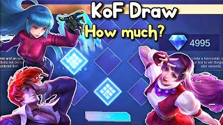 KOF DRAW HOW MUCH DID I SPEND🤯🔥Which skins🤩 [upl. by Nissy]