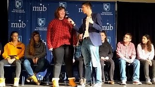 Hidden Talent Show  UNH Alpha Phi Omega Stage Hypnosis Show [upl. by Matthaus]