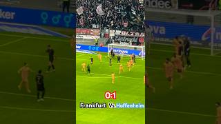 Frankfurt vs Hoffenheim 🦅01 ☹️ sge eintrachtfrankfurt eintracht hoffenheim bundesliga sge [upl. by Refanej]