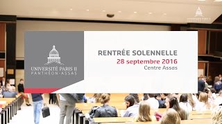 Assas webTV  Rentrée solennelle 2016 [upl. by Kellyann]