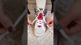 How To Lace Air Jordan 6 [upl. by Ambur997]