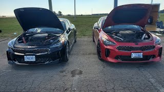 Kia Stinger GT Vs Stinger GT Tuned  14 Mile Drag Race [upl. by Nednil]