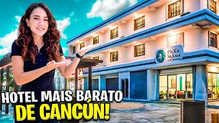 FIQUEI NO HOTEL MAIS BARATO DE CANCÚN CHEGAMOS NO MÉXICO [upl. by Attesor330]