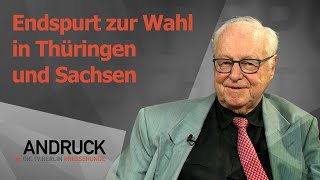 Andruck der Pressetalk  Endspurt zur Wahl in Thüringen und Sachsen [upl. by Murtha912]