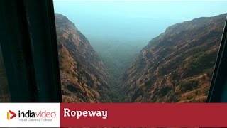 Ropeway at Pavagadh Mahakali Temple Gujarat  India Video [upl. by Lig]