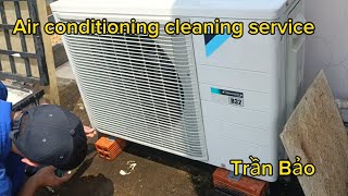 AIR CONDITIONER CLEANING AT HOME airconditioner airconditionercleaning cleaningtips hvac [upl. by Lawford905]