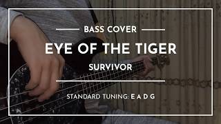 Eye of the Tiger  Suvivor  Bass Cover wTabs [upl. by Tingley]