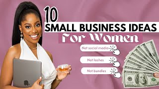 10 Small Business Ideas YOU can start under 100 As A WOMAN Make Money From Home [upl. by Davine]