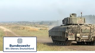 Bundeswehr Infantry Fighting Vehicle IFV  in live ammunition exercises  a predator on tracks [upl. by Sllew]