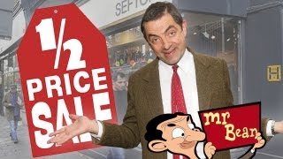 Mr Bean  Jumping the Queue at the Sales [upl. by Nalepka]