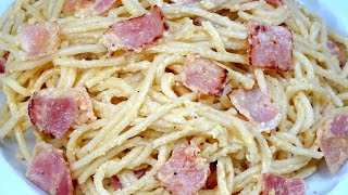 ESPAGUETIS A LA CARBONARA🇮🇹 ¡Autentica y tradicional receta italiana [upl. by Yrelav]