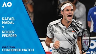 Roger Federer v Rafael Nadal Condensed Match  Australian Open 2017 Final [upl. by Neerehs]