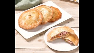 Hand Pies with Corned Beef Cabbage and Spicy Mustard Recipe  Grobbels Gourmet [upl. by Doloritas]