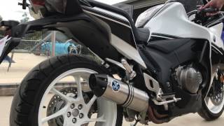 HONDA VFR1200F IXIL exhaust [upl. by Muiram]