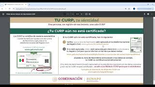 Como Certificar La CURP SI a un no la tienes certificada 2024 [upl. by Beyer887]