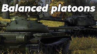 World of Tanks  Balanced platoons [upl. by Aselehc]