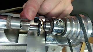 Repivoting a Watch Balance Staff on a Watchmakers Lathe [upl. by Eelrak]