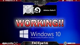 Ableton Live 8 Working in Windows 10 How to TUTORIAL [upl. by Leeanne]