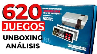 620 JUEGOS RETRO  Mini Consola NES  UNBOXING y ANÁLISIS 🎮😮 [upl. by Pimbley]