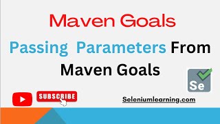 How to pass parameter from Maven Goals  Run config [upl. by Arag]