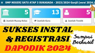 Cara INSTAL UPDATE REGISTRASI DAPODIK 2024 dengan benarfull tutorial [upl. by Essirahs]