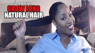 Long Natural Hair Care amp Growth Routine [upl. by Ahseat]