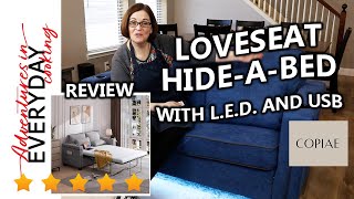 Reviewing a Loveseat HideABed Copiae Brand  5 star review [upl. by Aniahs859]