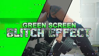 GREEN SCREEN glitch effect for edits Free download footage [upl. by Annabel]