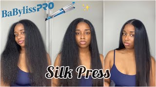 Is it worth the price DIY Silk Press ft Babyliss Pro Nano Titanium Prima 3000  Product Review [upl. by Lectra]