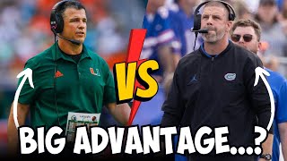 Gators Football vs Miami Hurricanes has BRUTAL Reality [upl. by Eenert]