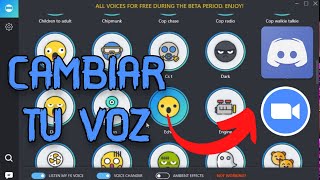 CAMBIAR LA VOZ EN DISCORD Y ZOOM  MODULADOR DE VOZ 2024 [upl. by Anaidiriv703]