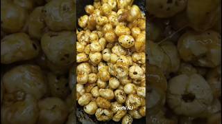 Phool Makhana sweet  caramel Makhana sweet  sweet Makhana recipe  short video  Jyothi NJ [upl. by Haag297]