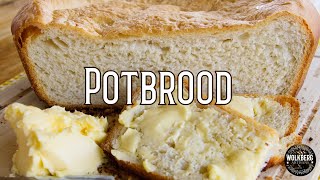 Cast Iron quotPotbroodquot recipe  Pot bread recipe  Dutch oven bread  How to bake bread  Potjie [upl. by Obmar]