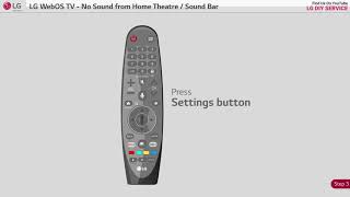 LG WebOS TV  No sound from HTSound Bar [upl. by Llyrad676]