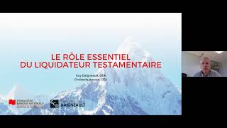 Le rôle essentiel du liquidateur testamentaire [upl. by Walker]