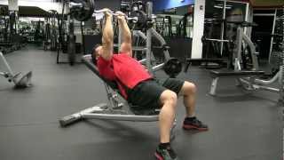 Incline Bench EZ Bar Press to Tricep Extension [upl. by Fons812]