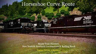 Horseshoe Curve Route Review  Route TourScenery amp Trains  Trainz Driver 2 Reviews [upl. by Hsina]