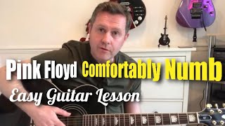 Comfortably Numb Easy Pink Floyd Acoustic Guitar Lesson Learn It In 5 Minutes [upl. by Roinuj]