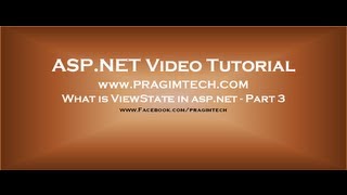 What is viewstate in aspnet  Part 3 [upl. by Silvano898]