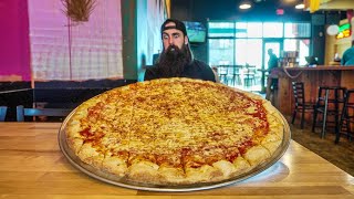 YOU WIN 280 IF YOU FINISH THE PIZZA CHALLENGE THAT 45000 PEOPLE HAVE FAILED  BeardMeatsFood [upl. by Tihor]