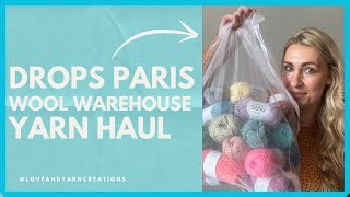 YARN HAUL  Drops Paris Cotton Yarn  Wool Warehouse  Crochet Vlog [upl. by Drawdesemaj]