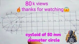 Cycloid of 50mm diameter circle [upl. by Valenza]