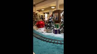 MONROEVILLE MALL CHRISTMAS HOLIDAY TRAIN GETTING READY FOR SANTAS ARRIVAL [upl. by Violeta573]