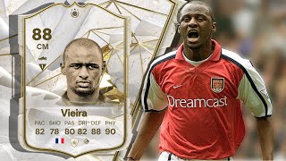 88 ICON PATRICK VIEIRA PLAYER REVIEW FC 24 [upl. by Marya]