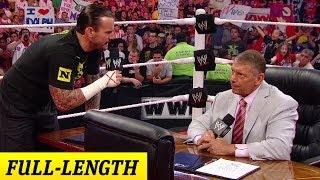 CM Punk negotiates his contract with Mr McMahon [upl. by Hashum]