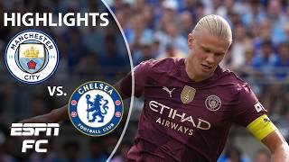 ERLING HAALAND HAT TRICK 🙌 Manchester City vs Chelsea in Columbus  Highlights  ESPN FC [upl. by Baillie]