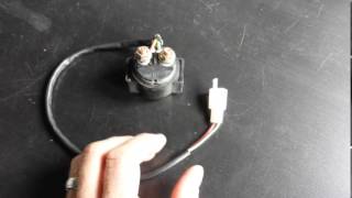 Scooter starter solenoid [upl. by Frasco]